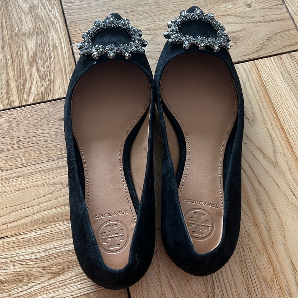 Tory Burch Rhinestone Flats - Picture 2 of 4